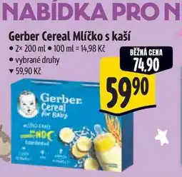 Albert Gerber Cereal Mlíčko s kaší nabídka