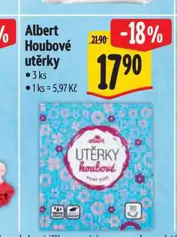 Albert Albert Houbové utěrky 3 ks nabídka