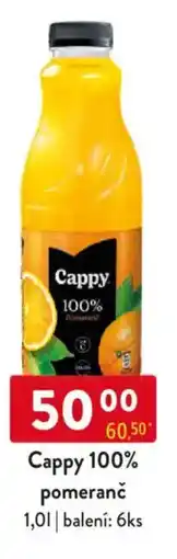 Qanto Cappy 100% pomeranč nabídka