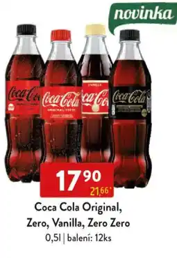 Qanto Coca Cola Original, Zero, Vanilla, Zero Zero nabídka