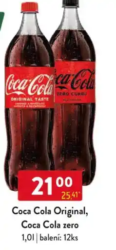 Qanto Coca Cola Original, Coca Cola zero nabídka