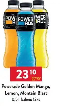 Qanto Powerade Golden Mango, Lemon, Montain Blast nabídka