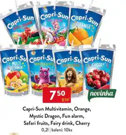 Qanto Capri-Sun Multivitamin, Orange, Mystic Dragon, Fun alarm, Safari fruits, Fairy drink, Cherry nabídka