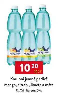 Qanto Korunní jemně perlivá mango, citron, limeta a máta nabídka