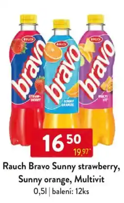 Qanto Rauch Bravo Sunny strawberry, Sunny orange, Multivit nabídka