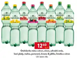 Qanto Ondrášovka máta a citron, citron, zahradní směs, lesní plody, malina, pomeranč, kiwano & jablko, limetka a citron nabídka