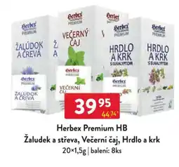Qanto Herbex Premium HB Žaludek a střeva, Večerní čaj, Hrdlo a krk nabídka