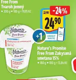 Albert Nature's Promise Free From Zakysaná smetana 15% nabídka