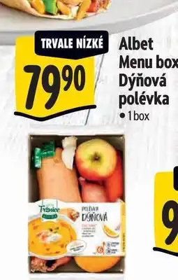 Albert Albet Menu box Dýňová polévka 1 box nabídka