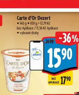 Albert Carte d'Or Dezert nabídka