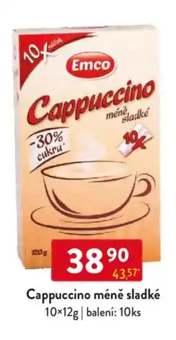 Qanto Cappuccino méně sladké nabídka