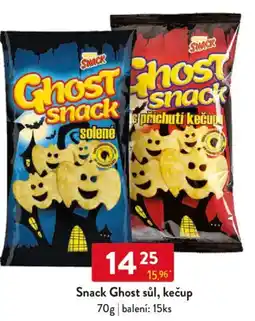 Qanto Snack Ghost sůl, kečup nabídka