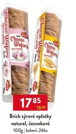 Qanto Brick sýrové oplatky natural, česnekové nabídka