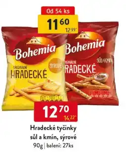 Qanto Bohemia Hradecké tyčinky sůl a kmín, sýrové nabídka