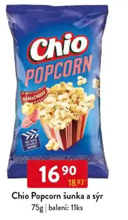 Qanto Chio Popcorn šunka a sýr nabídka