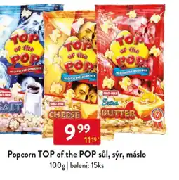 Qanto Popcorn TOP of the POP sůl, sýr, máslo nabídka