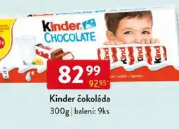 Qanto Kinder čokoláda nabídka