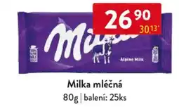 Qanto Milka mléčná nabídka