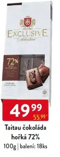 Qanto Taitau čokoláda hořká 72% nabídka