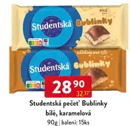 Qanto Studentská pečeť' Bublinky bílé, karamelová nabídka