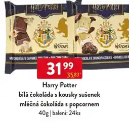 Qanto Harry Potter bílá čokoláda s kousky sušenek mléčná čokoláda s popcornem nabídka
