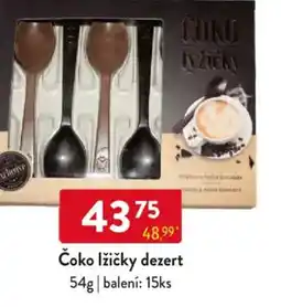 Qanto Čoko lžičky dezert nabídka
