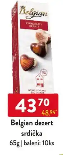 Qanto Belgian dezert srdíčka nabídka