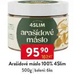 Qanto Arašídové máslo 100% 4Slim nabídka