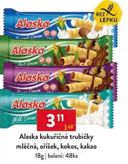 Qanto Alaska kukuřičné trubičky mléčná, oříšek, kokos, kakao nabídka