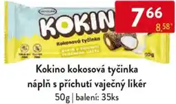 Qanto Kokino kokosová tyčinka náplň s příchutí vaječný likér nabídka