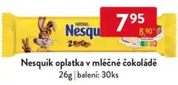 Qanto Nesquik oplatka v mléčné čokoládě nabídka