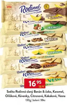 Qanto Sedita Rodinné slaný Banán & čoko, Karamel, Oříškové, Kávenky, Citronové, Kakakové, Vesna nabídka