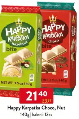 Qanto Happy Karpatka Choco, Nut nabídka