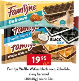 Qanto Familys Waffle Wafers black coco, čokoláda, slaný karamel nabídka