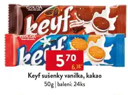 Qanto Keyf sušenky vanilka, kakao nabídka
