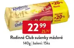 Qanto Rodinné Club sušenky máslové nabídka