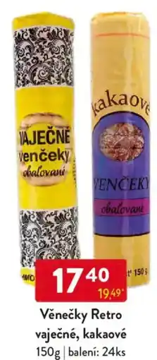 Qanto Věnečky Retro vaječné, kakaové nabídka