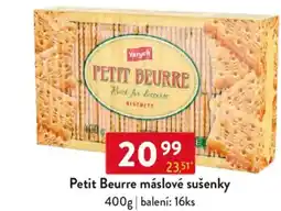 Qanto Petit Beurre máslové sušenky nabídka