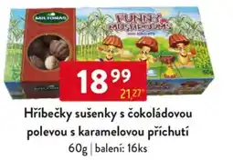 Qanto Hříbečky sušenky s čokoládovou polevou s karamelovou příchutí nabídka