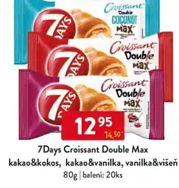 Qanto 7Days Croissant Double Max kakao&kokos, kakao&vanilka, vanilka&višeň nabídka