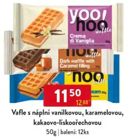 Qanto Vafle s náplní vanilkovou, karamelovou, kakaovo-lískoořechovou nabídka