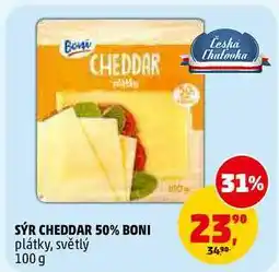 Penny Market SÝR CHEDDAR 50% BONI nabídka