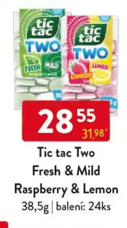 Qanto Tic tac Two Fresh & Mild Raspberry & Lemon nabídka