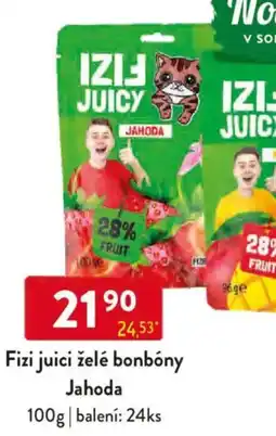 Qanto Fizi juici želé bonbóny Jahoda nabídka