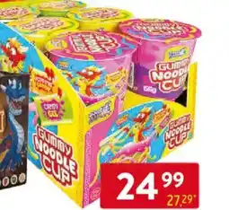 Qanto Gummy noodle cup želé ovocná příchut' nabídka