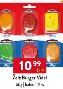 Qanto Želé Burger Vidal nabídka