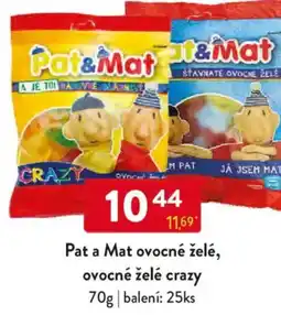 Qanto Pat a Mat ovocné želé, ovocné želé crazy nabídka