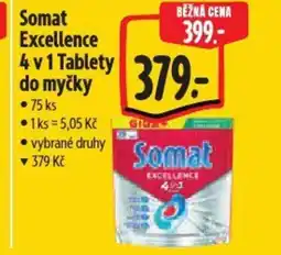 Albert Somat Excellence 4 v 1 Tablety do myčky nabídka
