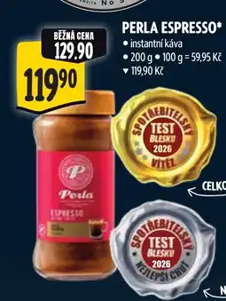 Albert Perla espresso nabídka