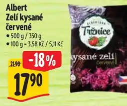 Albert Albert Zelí kysané červené nabídka